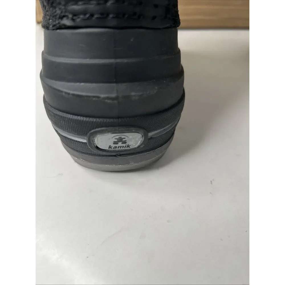 Kamik Surfin Kids Winter Boots Sz 5‎ Black